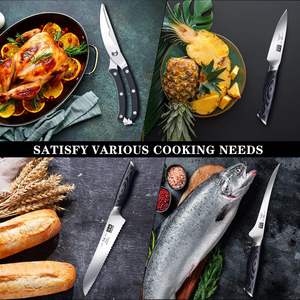 <span class=keywords><strong>SHAN</strong></span> <span class=keywords><strong>ZU</strong></span> japonais Super acier ensembles de couteaux de cuisine K133 manche en bois ensemble de couteaux de Chef <span class=keywords><strong>couteau</strong></span> à ciseaux avec support - Product Image 6