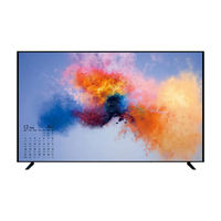 Téléviseur intelligent Android 4K UHD 100 pouces pour hôtel, cadre entièrement métallique, 2G+16G RAM, pour la couleur noire CE