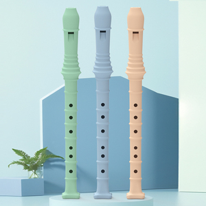 Flauta Dulce de Silicona de 6 Orificios en Clave C, al por Mayor, para Principiantes, Niños, Instrumento de Viento Educativo, Colorido y Personalizable - Product Image 1