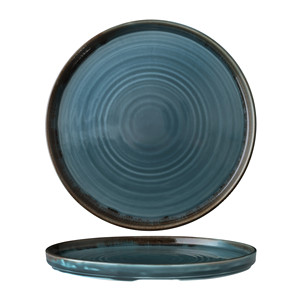 Plato de Cena Azul Dudden Harvest, Apilable, Decorado, Hecho a Mano, de Cerámica, 26 cm, para Restaurante, Hotel, Suministros al por Mayor, Vajilla - Product Image 1