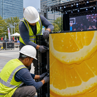 Pantalla LED P2.6 de Alquiler para Exteriores, Ligera, con Bloqueo Rápido, IP65 Impermeable, Alto Brillo, para Eventos Deportivos y Ferias