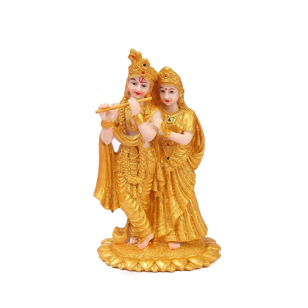 Patung Resin Buddha dewa Hindu dan dewi idola dewa lingerie Radha patung untuk dekorasi rumah
