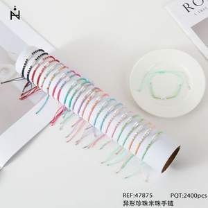 Braccialetti con Perle Zi, 2400 Pezzi di Perle Finte a Forma di Riso, Set Regalo di Moda per Donne, Accessori di Gioielleria Trendy - Product Image 2