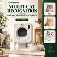 Bac à litière automatique pour chat WiFi X31 avec contrôle par application, changement de litière en une touche, pieds détachables et reconnaissance multi-chats