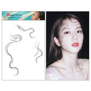 <span class=keywords><strong>Stampa</strong></span> personalizzata del tatuaggio dei capelli 4C di vendita calda contro l'allergia autoadesivo del tatuaggio dei capelli delle donne impermeabili temporanee - Product Image 6