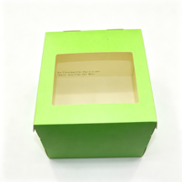 Boîtes à gâteaux en carton gaufré portables, personnalisables avec logo, pour boulangerie, qualité alimentaire, avec fenêtre, vente en gros, fournisseur OEM