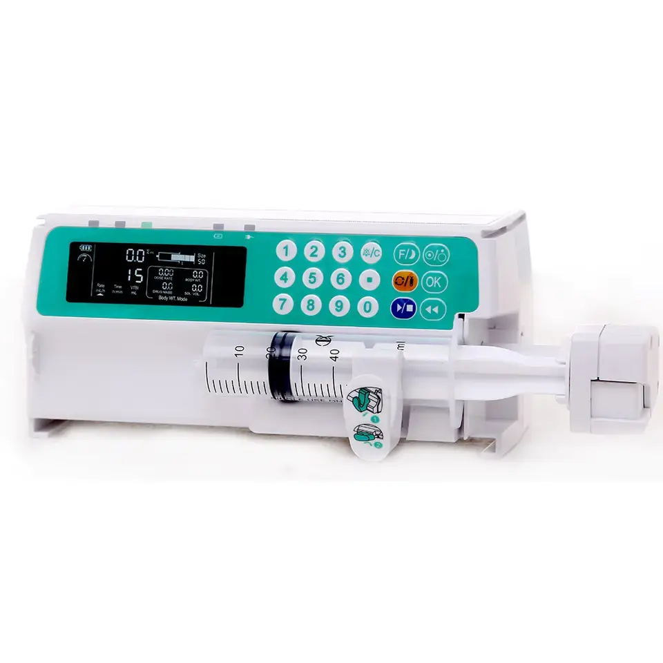 Cheap Price Veterinary High Pressure Single Or Double Channel Iv Vet Syringe Pump For Pet Animal Clinic Hospital