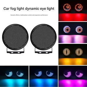 Fari Fendinebbia LED per Auto con Controllo App, Luci Decorative Atmosferiche Occhi del <span class=keywords><strong>Diavolo</strong></span> Dinamici - Product Image 5