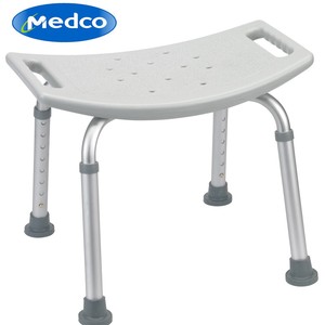 Chaise de douche Medco avec dossier réglable en alliage d'aluminium, tabouret de sécurité pour salle de bain pour personnes âgées et femmes enceintes - Product Image 1