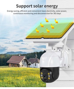 <span class=keywords><strong>Video</strong></span> Pintar Kamera Keamanan Luar Ruangan Tenaga Surya Konsumsi Rendah PTZ ICSEE PIR Deteksi Manusia Kamera WIFI Tenaga Surya - Product Image 2