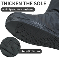 Nouveauté : couvre-chaussures imperméables pliables antidérapants pour le cyclisme en plein air en PVC