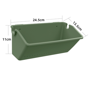 Vente chaude Pots <span class=keywords><strong>de</strong></span> <span class=keywords><strong>fleurs</strong></span> en plastique Récipient en plastique pour plantes Tenture murale Pots suspendus en plastique vert pour plantes - Product Image 2