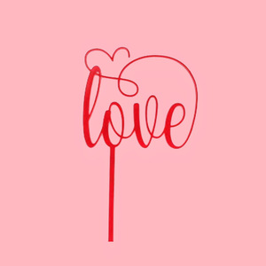 Instagram phong cách hạnh phúc ngày Valentine Acrylic bánh trang trí ngày Valentine Acrylic Baking bánh Topper - Product Image 4