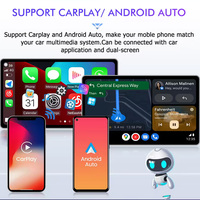 Boîtier décodeur CarPlay sans fil Android YANAV, écran tactile 7 pouces, résolution 800x480, GPS automobile Lexus ES 2015-2017, 1 an