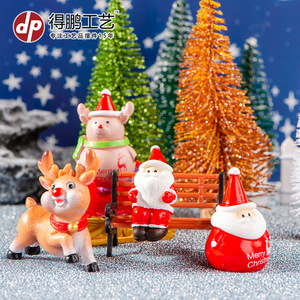 ดีพี ไมเนียเจอร์ คริสต์มาส ฟิกเกอร์ ซานต้า สโนว์แมน เครื่องประดับตกแต่งภายในบ้าน ของขวัญ - Product Image 2