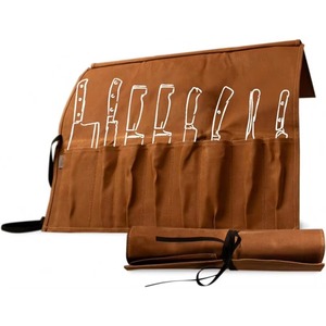 Échantillon gratuit : Sac de rangement pour couteaux, sac de transport pour couteaux de camping, pique-nique, chef, outils de cuisine, sac de rangement pour couteaux en toile, pochette pour couteaux portable - Product Image 2