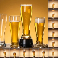 Verre à bière bavaroise personnalisé avec logo, soufflé à la main en verre sodalime, sans BPA, compatible lave-vaisselle, grande capacité, pour bar