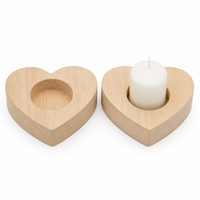 Favors de mariage en bois avec boîte cadeau, porte-bougies en bois en forme de cœur avec fleurs séchées pour mariage, fête prénuptiale, cadeaux de remerciement
