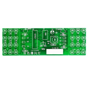 ชุดอุปกรณ์ไฟอิเล็กทรอนิกส์ DIY OKY1319 NE555 CD4017 IC LED สีแดงน้ำเงิน ชุด DIY ไฟกระพริบสองสี - Product Image 5