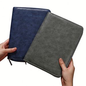 Eco-Friendly Leather Notebook with <b>Custom</b> Embossed Logo Eco-Friendly Luxury Promotional Business Corporate Gift Portfolio <b>Diary</b> - Product Image 2