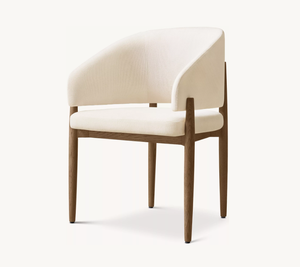 <span class=keywords><strong>Fauteuil</strong></span> de <span class=keywords><strong>salle</strong></span> <span class=keywords><strong>à</strong></span> <span class=keywords><strong>manger</strong></span> exclusif en bois rembourré de tissu de chêne massif moderne nordique - Product Image 4
