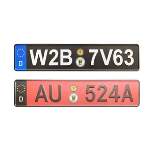 CMYK Printing Garage Project Car Aluminum plates, custom logo license plates for government