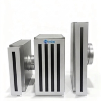 Diffuseur linéaire en acier galvanisé HSW pour applications industrielles - Boîtier de plénum durable, installation facile, réglable pour CVC