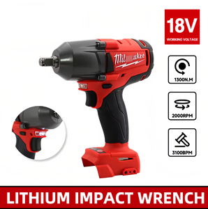 Hight điện cao di động ngoài trời làm việc 18V 1300nm Lithium-ion điện cờ lê lốp xe sửa chữa 1/2 inch tác động cờ lê - Product Image 4