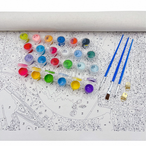 Adultos pintura por números óleo sobre <span class=keywords><strong>lienzo</strong></span> tulipán Torre Eiffel DIY niños pintura por números Simple - Product Image 5