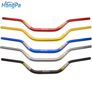 6065 Aluminum Motorcycle Handlebar 7/8 22mm Motocross Moto Handlebar For  5mm tube thickness