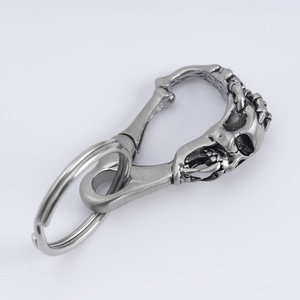 Llaveros de Acero Inoxidable de Calidad, Estilo Hip Hop, Diseño de Fantasma Metálico, Accesorios para Hombres y Mujeres - Product Image 5