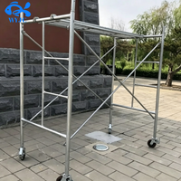 Échafaudage mobile à cadre en H fabriqué en Chine avec roues, fournisseur de plateformes d'échafaudage, échafaudage galvanisé, cadre sur mesure
