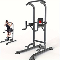 Station multifonctionnelle de traction et de dips avec barres parallèles pour l'entraînement de la force du haut du corps et le fitness à domicile