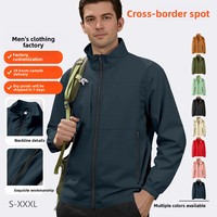 Vente en gros Veste coupe-vent de haute qualité Veste légère personnalisée pour hommes Manteau de travail coupe-vent Veste imperméable à coquille souple
