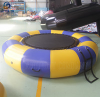 Venta de fábrica, trampolín de agua inflable de 3m de alta calidad soldado para Parque Acuático