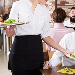 Grembiule da <span class=keywords><strong>Chef</strong></span> Unisex in Cotone con Logo Personalizzato, Grembiule Lungo da Cameriere con 2 Tasche - Product Image 6