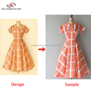 Custom Cmt Hoge Kwaliteit Premium Kleine Moq Retro Western Vintage Jurk Natuurlijk Geweven Milieuvriendelijk A-Lijn Mouwloos - Product Image 2