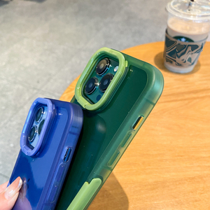 Custodia per telefono trasparente con supporto per obiettivo per fotocamera a colori per <span class=keywords><strong>iPhone</strong></span> 13 12 <span class=keywords><strong>11</strong></span> <span class=keywords><strong>Pro</strong></span> <span class=keywords><strong>Max</strong></span> 14 <span class=keywords><strong>Pro</strong></span> XR XS <span class=keywords><strong>Max</strong></span> custodia pieghevole invisibile <span class=keywords><strong>Cover</strong></span> <span class=keywords><strong>nera</strong></span> - Product Image 5