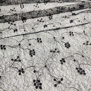 2025 Lurex özelleştirilmiş japon tasarımcı pamuk işlemeli çiçek ağır 3d pamuk beyaz nakış kumaş <span class=keywords><strong>Yard</strong></span> tarafından elbise için - Product Image 4