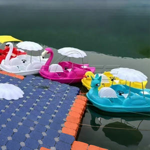 Bateau à pédales électrique Flamant Rose en plastique LLDPE épaissi, prix d'usine, pour 4 personnes, bateau de loisirs nautique - Product Image 5