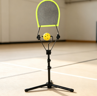 Entraîneur de Pickleball Portable pour Topspin, Hauteur Réglable, Aide à la Pratique du Spin pour l'Entraînement Individuel au Pickleball, Équipement d'Exercice