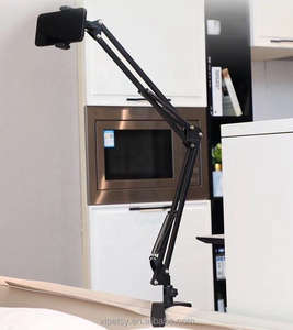 תואר 360 מסתובב אוניברסלי זרוע רובוטית שולחן העבודה לעמוד עצלן ליד המיטה cantiaming לחיות טלפון לוח מתכת לוח לעמוד - Product Image 3