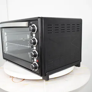 Oven Pizza Elektrik Portabel, Oven Penggorengan Udara Panas Portabel Mini Ofen dengan Keranjang Penggorengan