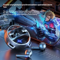 Écouteurs intra-auriculaires Bluetooth pour jeux électroniques SP31 E-sports 360 °   Casque sans fil TWS Hi-Fi stéréo à réduction de bruit ENC avec anneau rotatif Cool Star