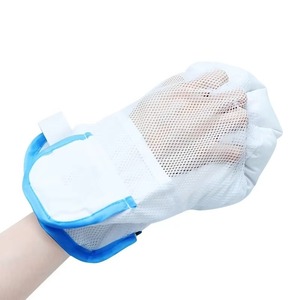 OLF Safety Breathable Medical Restraint Protective Gloves With Fixed Band for Elderly Washable Mesh Fabric Gloves Restraint - Product Image 2
