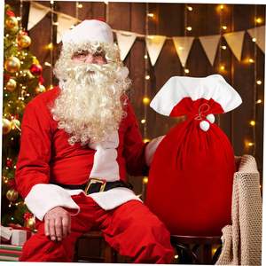 Decoraciones Navideñas, Mochila Navideña para Personas Mayores, Bolsa de Regalo de Dulces con Cordón, de Alta Gama, Gruesa y de Gran Tamaño - Product Image 3