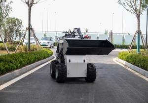 स्किड स्टीड लोडर व्हील लोडर गैसोलीन मोटर | खेत के लिए बहु-कार्य लोडर - Product Image 2