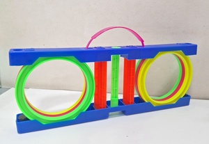 Jeu de lancer d'anneaux en plastique coloré pour enfants, idéal pour les fêtes en famille, à l'intérieur comme à l'extérieur - Product Image 5