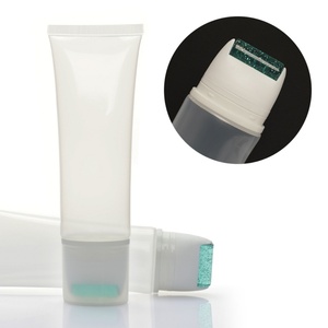 Tubo Transparente para Crema o Loción con Logotipo Impreso Personalizado, Precio de Fábrica, Cabezal con Brocha, Envase Vacío de Plástico Suave para Cosméticos y Cuidado de la Piel - Product Image 3