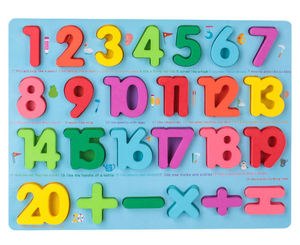 Early Education Hand Grasping Board Cognitive Matching Bigger Blocks ,easy to Catch . Wooden Alphabet Puzzles - Product Image 5